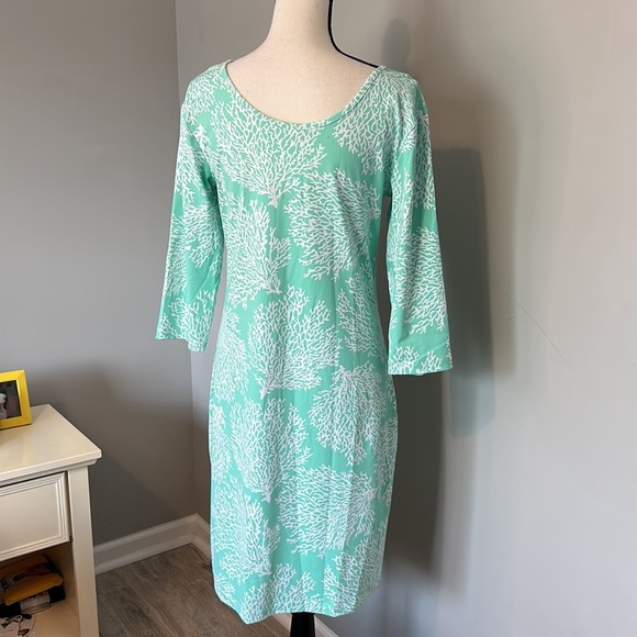 Persifor Kilpatrick Shift Ocean Beach East Coast Seafoam Green Dress Large - Picture 4 of 6